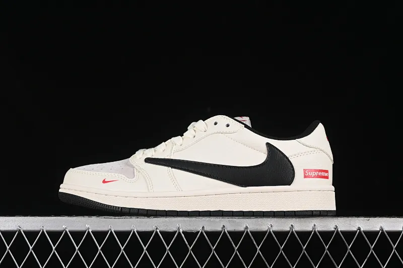 All categories Air Jordan Jordan series basketball shoes Air Jordan 1 Low High-end customized low-top sneakers Travis Scott x Fragment Design x Air Jordan 1 Low OG SP AJ1 Joe 1 Supreme joint-off-white black hook low-top cultural casual sneakers LJ5188-023